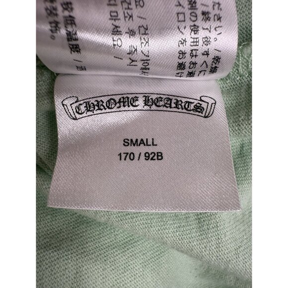 Chrome Hearts Mint Green Graphic T-Shirt With Chest Pocket & Back Print - Picture 8 of 15
